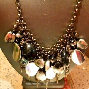 Gorgeous Silver Colored Beads Necklace by PREMIER